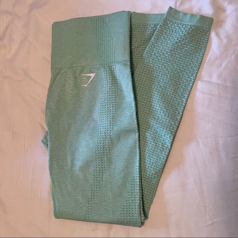 Sea foam green gymshark leggings vital seamless